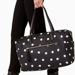 Kate Spade Chelsea Weekender Apple Orchard Duffle Travel Personal Item Bag